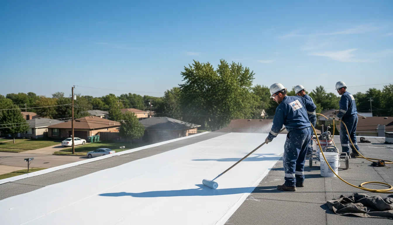 Commercial roof coating in Harmony, MN near me